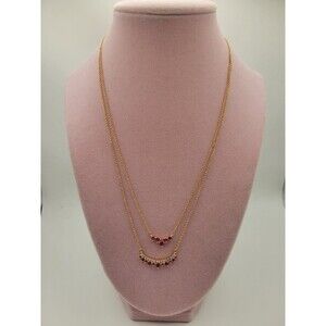 Bomb Party Lab created Rose Gold plating Layered necklace